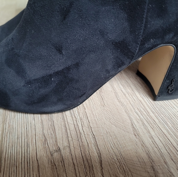 Sam Edelman Hilty, Black Suede Booties, Size 9.5 - Picture 7 of 16